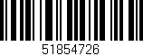 Código de barras (EAN, GTIN, SKU, ISBN): '51854726'
