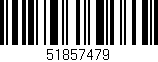 Código de barras (EAN, GTIN, SKU, ISBN): '51857479'