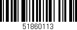 Código de barras (EAN, GTIN, SKU, ISBN): '51860113'