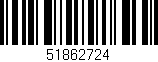 Código de barras (EAN, GTIN, SKU, ISBN): '51862724'