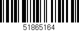 Código de barras (EAN, GTIN, SKU, ISBN): '51865164'