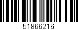Código de barras (EAN, GTIN, SKU, ISBN): '51866216'
