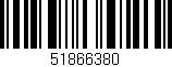 Código de barras (EAN, GTIN, SKU, ISBN): '51866380'
