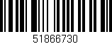 Código de barras (EAN, GTIN, SKU, ISBN): '51866730'