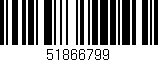 Código de barras (EAN, GTIN, SKU, ISBN): '51866799'