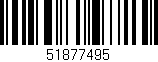 Código de barras (EAN, GTIN, SKU, ISBN): '51877495'