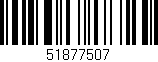 Código de barras (EAN, GTIN, SKU, ISBN): '51877507'