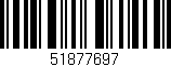 Código de barras (EAN, GTIN, SKU, ISBN): '51877697'