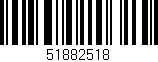 Código de barras (EAN, GTIN, SKU, ISBN): '51882518'