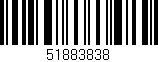 Código de barras (EAN, GTIN, SKU, ISBN): '51883838'