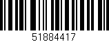 Código de barras (EAN, GTIN, SKU, ISBN): '51884417'