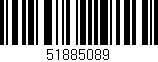 Código de barras (EAN, GTIN, SKU, ISBN): '51885089'