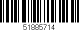 Código de barras (EAN, GTIN, SKU, ISBN): '51885714'