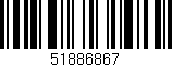 Código de barras (EAN, GTIN, SKU, ISBN): '51886867'