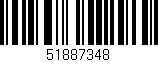 Código de barras (EAN, GTIN, SKU, ISBN): '51887348'