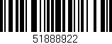 Código de barras (EAN, GTIN, SKU, ISBN): '51888922'