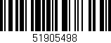 Código de barras (EAN, GTIN, SKU, ISBN): '51905498'