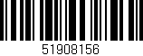 Código de barras (EAN, GTIN, SKU, ISBN): '51908156'