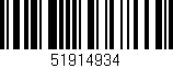 Código de barras (EAN, GTIN, SKU, ISBN): '51914934'