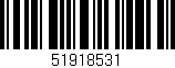 Código de barras (EAN, GTIN, SKU, ISBN): '51918531'