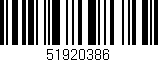 Código de barras (EAN, GTIN, SKU, ISBN): '51920386'