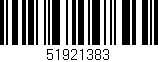 Código de barras (EAN, GTIN, SKU, ISBN): '51921383'