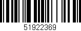 Código de barras (EAN, GTIN, SKU, ISBN): '51922369'