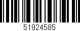 Código de barras (EAN, GTIN, SKU, ISBN): '51924585'