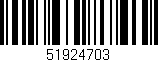 Código de barras (EAN, GTIN, SKU, ISBN): '51924703'