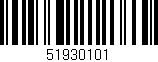 Código de barras (EAN, GTIN, SKU, ISBN): '51930101'