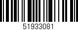 Código de barras (EAN, GTIN, SKU, ISBN): '51933081'