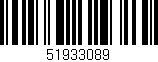 Código de barras (EAN, GTIN, SKU, ISBN): '51933089'