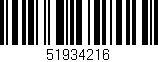 Código de barras (EAN, GTIN, SKU, ISBN): '51934216'