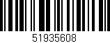 Código de barras (EAN, GTIN, SKU, ISBN): '51935608'