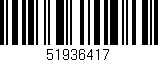 Código de barras (EAN, GTIN, SKU, ISBN): '51936417'