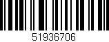 Código de barras (EAN, GTIN, SKU, ISBN): '51936706'