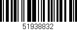 Código de barras (EAN, GTIN, SKU, ISBN): '51938832'
