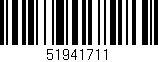 Código de barras (EAN, GTIN, SKU, ISBN): '51941711'