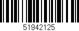 Código de barras (EAN, GTIN, SKU, ISBN): '51942125'