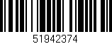 Código de barras (EAN, GTIN, SKU, ISBN): '51942374'