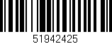Código de barras (EAN, GTIN, SKU, ISBN): '51942425'