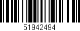 Código de barras (EAN, GTIN, SKU, ISBN): '51942494'