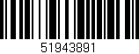 Código de barras (EAN, GTIN, SKU, ISBN): '51943891'