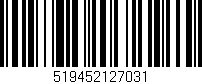 Código de barras (EAN, GTIN, SKU, ISBN): '519452127031'