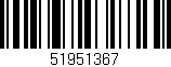 Código de barras (EAN, GTIN, SKU, ISBN): '51951367'