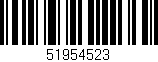 Código de barras (EAN, GTIN, SKU, ISBN): '51954523'