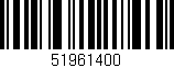 Código de barras (EAN, GTIN, SKU, ISBN): '51961400'