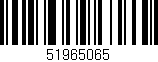 Código de barras (EAN, GTIN, SKU, ISBN): '51965065'