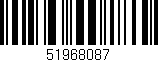 Código de barras (EAN, GTIN, SKU, ISBN): '51968087'