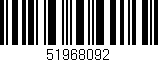 Código de barras (EAN, GTIN, SKU, ISBN): '51968092'